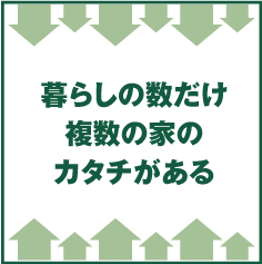 暮らしの数だけ複数の家のカタチがある